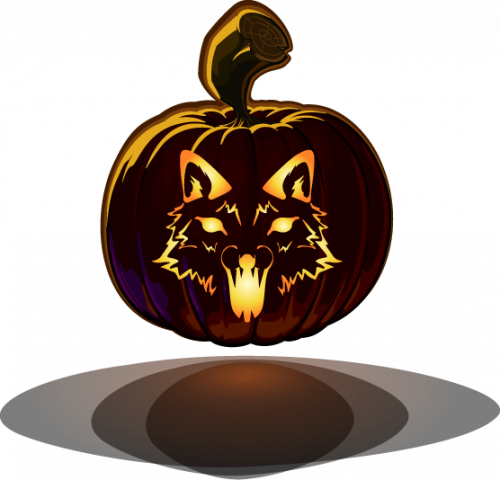 Rabies Fox Free Pumpkin Carving Stencil