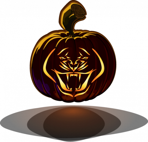 Tiger Free Pumpkin Carving Stencil