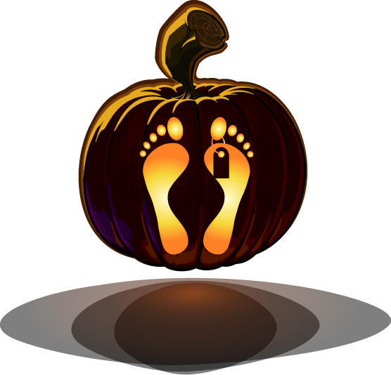 Toe Tagged Free Pumpkin Carving Stencil